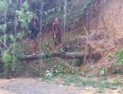 Tebing Ambruk, Akses Jalan ke Rumah Warga Terputus