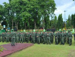 Menjelang Perayaan Tahun Baru, Kodim 0827/Sumenep Gelar Pasukan
