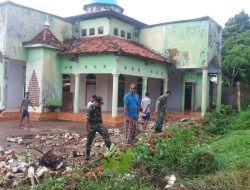 Penyebab Penambang, Perumahan Batuan Di Terjang Banjir, Danramil 0827/01 Kota Kerahkan Anggotanya