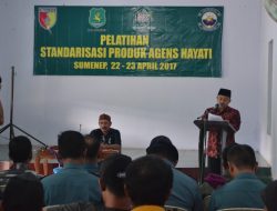 Kabid Sarpras Dan Penyuluhan Dispertahortbun Sumenep, Buka Kegiatan Pelatihan Standarisasi Produk Agens Hayati, Diaula Mahkodim Sumenep