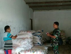 Hindari Kecurangan, Babinsa Kalebengan Rutin Pantau Kios Pengecer Pupuk Subsidi 