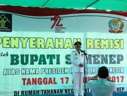Kunjungan Bapak Bupati Sumenep Ke Rutan Klas IIB Dan Penyerahan Remisi
