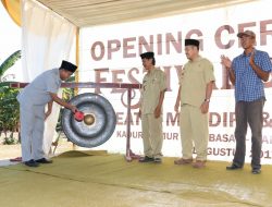 Wabup Sumenep Hadiri Pembukaan Festival Tiga Desa, Apresiasi Semangat Kades