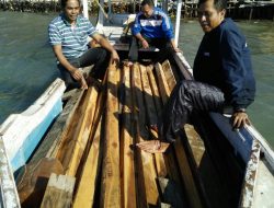 Perahu Bermuatan Kayu Jati Tidak Memiliki Dokumen Lengkap