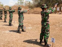 Seluruh Prajurit Kodim 0827 Sumenep Melaksanakan Latihan Menembak Pistol dan SS-1