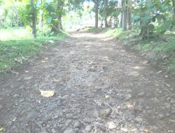 Warga Sukajeruk Keluhkan Jalan Poros Kecamatan Rusak Parah