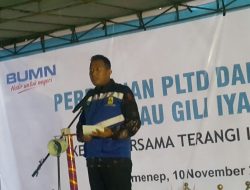 Wabup Sumenep Meresmikan PLTD Di Pulau Giliyang