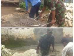 Menumbuhkan Jiwa Gotong-royong Oleh Babinsa Kormail 0827/01 Kota