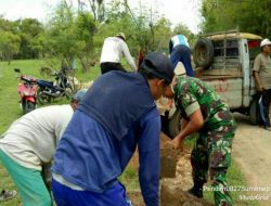 Serda Alief Bantu Warga Pembuatan Saluran Drainase