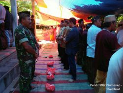 Akrab dan Merakyat Babinsa 23/Giligenting Silaturahmi Dengan Warga Melalui Undangan Aqiqoh