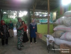 Ketua Persit KCK Koorcab Rem 084/BJ PD V/BRW Kunjungi Babinsa Ramil 0827/03 Manding