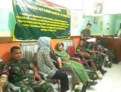 Sambut HUT Korem 084/BJ Ke 52, Kodim 0827 Gelar Donor Darah