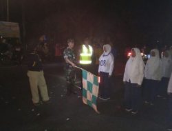 Semarak HUT RI Ke-73, Danramil Kapten Ardi Sumarja Lepas Peserta Gerak Jalan