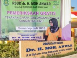 Launching RSUD Sumenep Stand Car Free Day Layanan Kesehatan Gratis