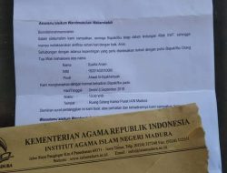 Pasca Aksi ke Kampus IAIN Madura, Korlap Aksi Dapat Surat Panggilan Orang Tua