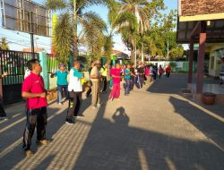 Babinsa Kalianget Hadiri Senam Bersama Dalam Rangka Hari Perhubungan Nasional