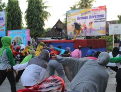 Sosialisasi Germas Minggu Ceria Giat Senam Pagi Bersama “CAR FREE DAY”