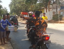 Gabungan Pemuda Dua Desa Lalangon dan Desa Giring Aksi Galang Dana Kemanusian