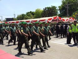 Cek Kekuatan Pasukan, Dandim 0827 Sumenep Kambali Apel Pasukan