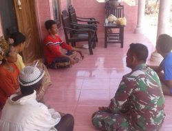 Babinsa Kebundadap Timur Serda M Supriyadi Sampaikan Pesan Kamtibmas