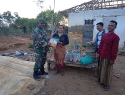 Wujud Kepedulian, Kodim Sumenep Berikan Bantuan Sembako