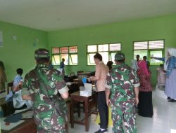 Babinsa Koramil Bluto Mendampingi Imunisasi Ori-Difteri