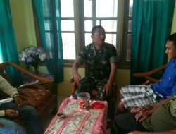 Melalui Anjangsana Babinsa Sertu Didik Sampaikan Pesan Kepada Warga