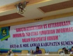 Dalam Rangka Hari HSN, RSUD Dr Moh Anwar Sumenep, Gelar Seminar Kedokteran Vs Keterbukaan Informasi