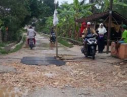 Jalan penghubung Kecamatan Lenteng-Rubaru Rusak Parah