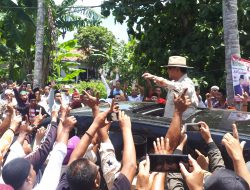 Prabowo Capres Nomor 02 Tiba di Sumenep Disambut Dengan Sholawat