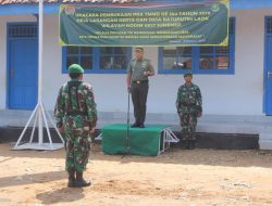 Dandim 0827 Pimpim Upacara dan Buka Kegiatan Program TMMD ke-104