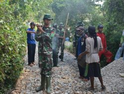 Sasaran Fisik Pengaspalan Jalan TMMD Kodim 0827 Terus Dikerjakan