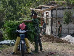 Warga Larangan Kerta, Mengaku Terbantu Adanya TMMD