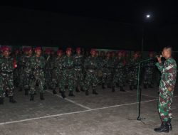 Dandim 0827 Sambut Pasukan Baret Merah Marinir BKO Pengamanan Pemilu 2019