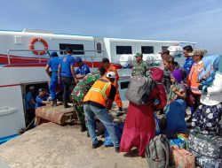 Kapal Bahari Express 1C Gratis Lebaran Telah Tiba Di Pelabuhan Feri Desa Brakas