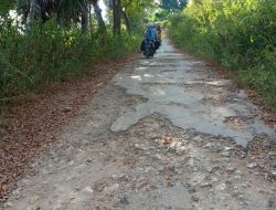 Akses Jalan Wisata Ponjuk Rusak Parah, Anggaran DD Desa Padike Dipertanyakan