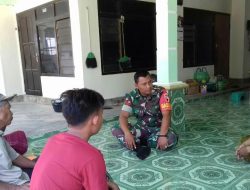 Komunikasi Babinsa 0827/04 Bluto Dengan Tokoh Masyarakat