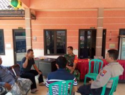 Babinsa Desa Pangarangan Komsos Bersama Babinkamtibmas