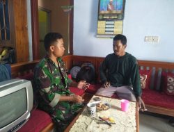 Deteksi Setiap Kejadian, Babinsa Koramil 0827/02 Kalianget Anjangsana ke Warga