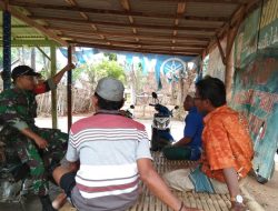 Babinsa Koramil 0827/23 Giligenting Giat Komsos