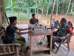 Babinsa Banuaju Ikut Andil Memajukan Desa Binaannya