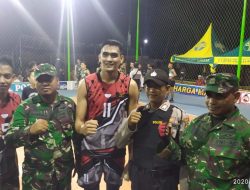 Babinsa dan Bhabinkamtbmas Rubaru Hadir Pengamanan Turnamen