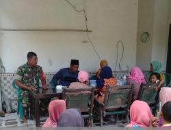 Babinsa Koramil 0827/21 Raas, Dampingi Petugas Kesehatan  Puskesmas