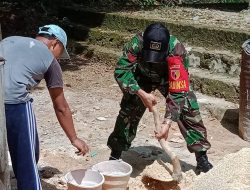 Babinsa Koramil 0827/06, Giat Kerja Bakti Bersama Warga Binaan