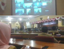 Rapat Paripurna LKPj Bupati DPRD Sumenep Lewat Teleconferce