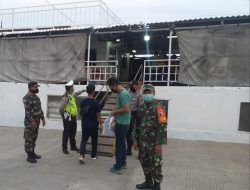 Babinsa Koramil 0827/02 Kalianget Bersama Bhabinkamtibmas Cek Suhu Badan Penumpang