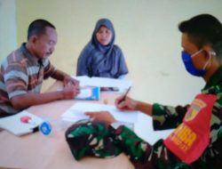 Tingkatkan Keamanan, Babinsa Koramil 0827/23 Giligenting Mendata Warga