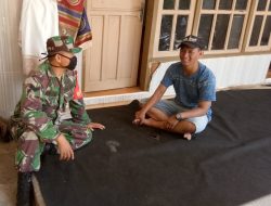 Babinsa Koramil 0827/07 Guluk-Guluk, Komsos Maraknya Covid-19