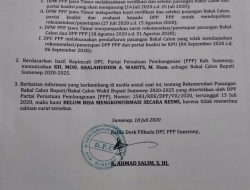 Pasangan Bacabup, DPC PPP Sumenep Belum Terima Rekomendasi