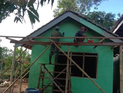 Kerja Bhakti Babinsa Rubaru Rehap RTLH